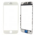 LCD stikliukas Apple iPhone 6 Plus su rėmeliu ir OCA white (O)